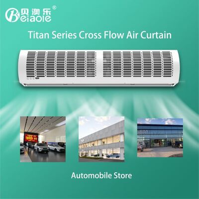 Portes commerciales de quai Rideaux d'air plafond monté 220V 50HZ 9-11 m/s