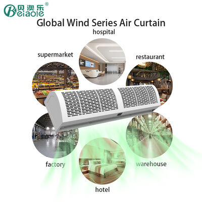 Bom preço unidade montada teto ambiente da cortina de ar 11 m/s da porta do restaurante de 220V 50HZ on-line