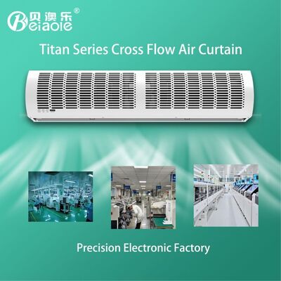 İyi bir fiyat. 220V 160W Çapraz Akış Kapısı Hava Perdesine 11 m/s Yüksek Rüzgar Hacı Birimi çevrimiçi