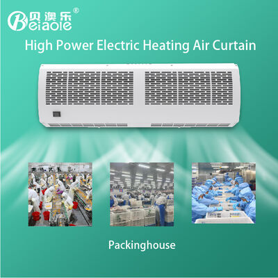 Buen precio Calentador de cortinas de aire eléctrico de 300W 250W 380V Viento fuerte horizontal para puertas comerciales en línea
