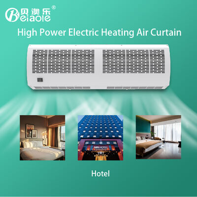 Good price 380V 160W Electric Heated Air Curtain Galvanized Metal Casing Over Door For Industrial Application online