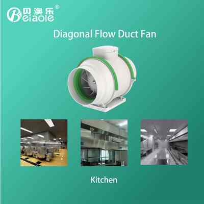 Goede prijs 220V 360W Axial Exhaust Fan High Speed Waterproof Small Turbine Duct 4 Inch Voor Commerciële online