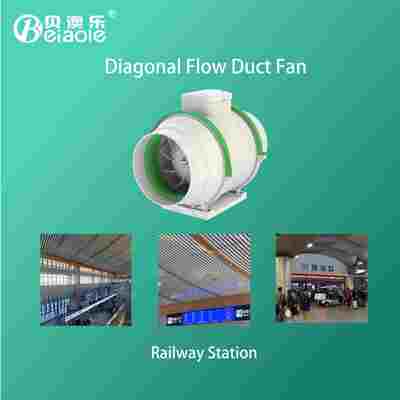 Good price Commercial Plastic Industrial Duct Fan Air Cooling Ventilation Dryer Booster For Railway Station online