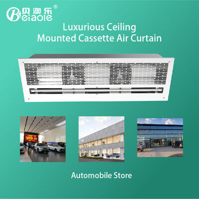 Bom preço Bloqueador de cortina de ar montado em tecto de fluxo cruzado 220V 380W para lojas on-line