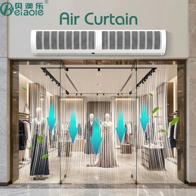 قیمت خوب بادکنک پرده هوایی کوچک تجاری 220V 105W نوع جریان متقاطع 900mm برای اتاق یخچال آنلاین