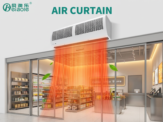 Harga yang bagus Pemanas Tirai Udara Bukti Ledakan Untuk Ventilasi Pintu Komersial on line