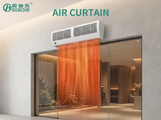 Bon prix Contrôle à distance Porte d'hôtel Rideau d'air 380V / 220V 160-110W en ligne